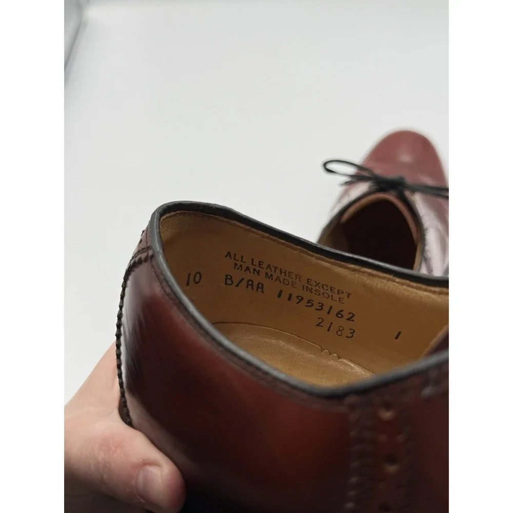 Vintage Hanover 2183 Shell Cordovan Saddle Oxford Shoes Men's 10 B/AA USA Made